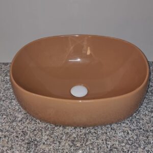 Lavabo ovale 50x40 terracotta